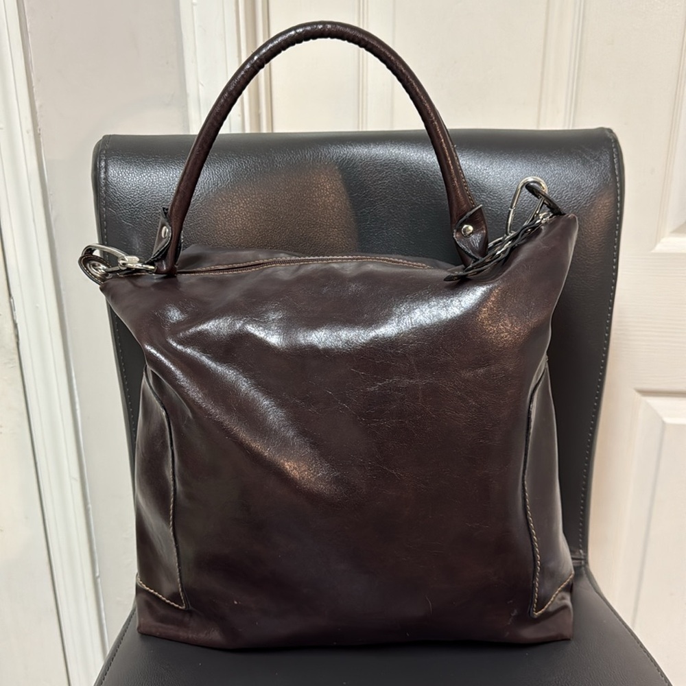 Chinese Laundry Large Brown Hobo-Style Handbag View 2